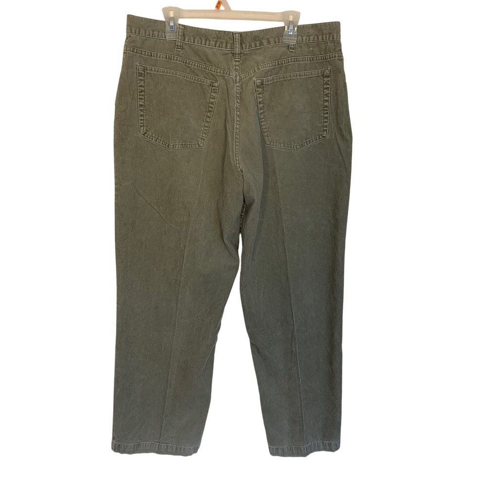 Authentic Jeanswear Corduroy Pants Mens 38 x30 Tan Straight Leg Casual Cotton